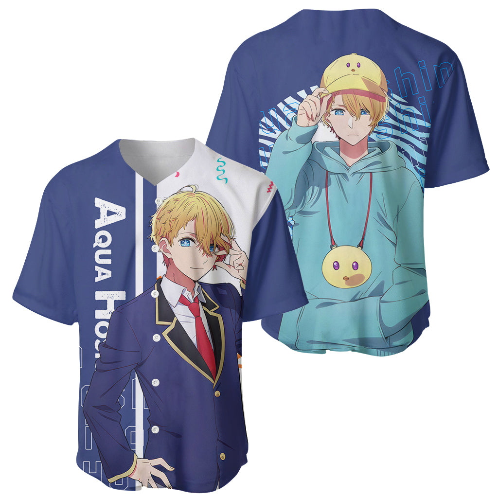 Aquamarine Hoshino Oshi No Ko Baseball Jersey Aquamarine Hoshino Oshi No Ko Baseball Jersey