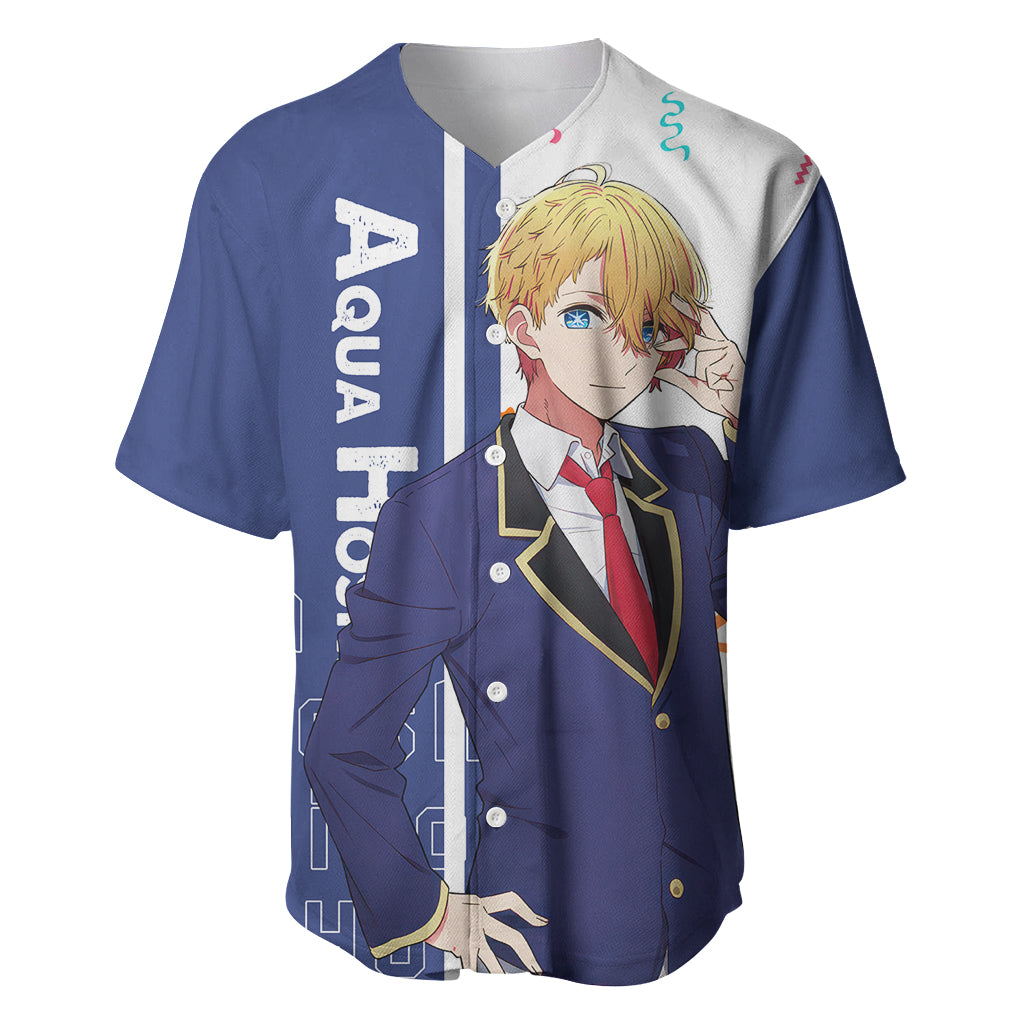 Aquamarine Hoshino Oshi No Ko Baseball Jersey Aquamarine Hoshino Oshi No Ko Baseball Jersey