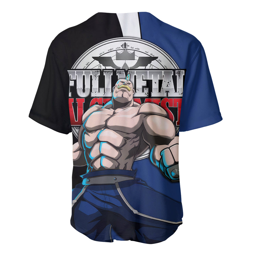 Armstrong Alex Louis Fullmetal Alchemist Baseball Jersey Armstrong Alex Louis Fullmetal Alchemist Baseball Jersey