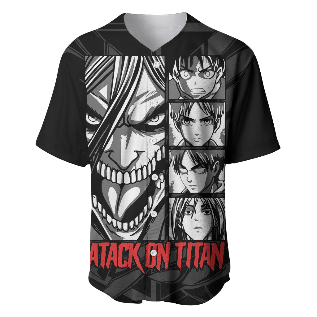 Atack On Titan Character Baseball Jersey Atack On Titan Character Baseball Jersey