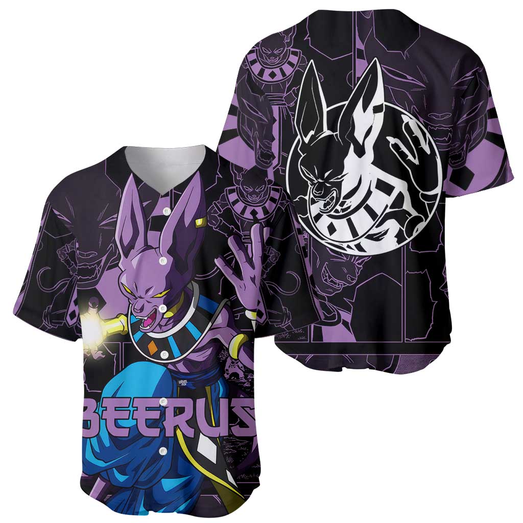 Beerus Dragon Ball Baseball Jersey Beerus Dragon Ball Baseball Jersey