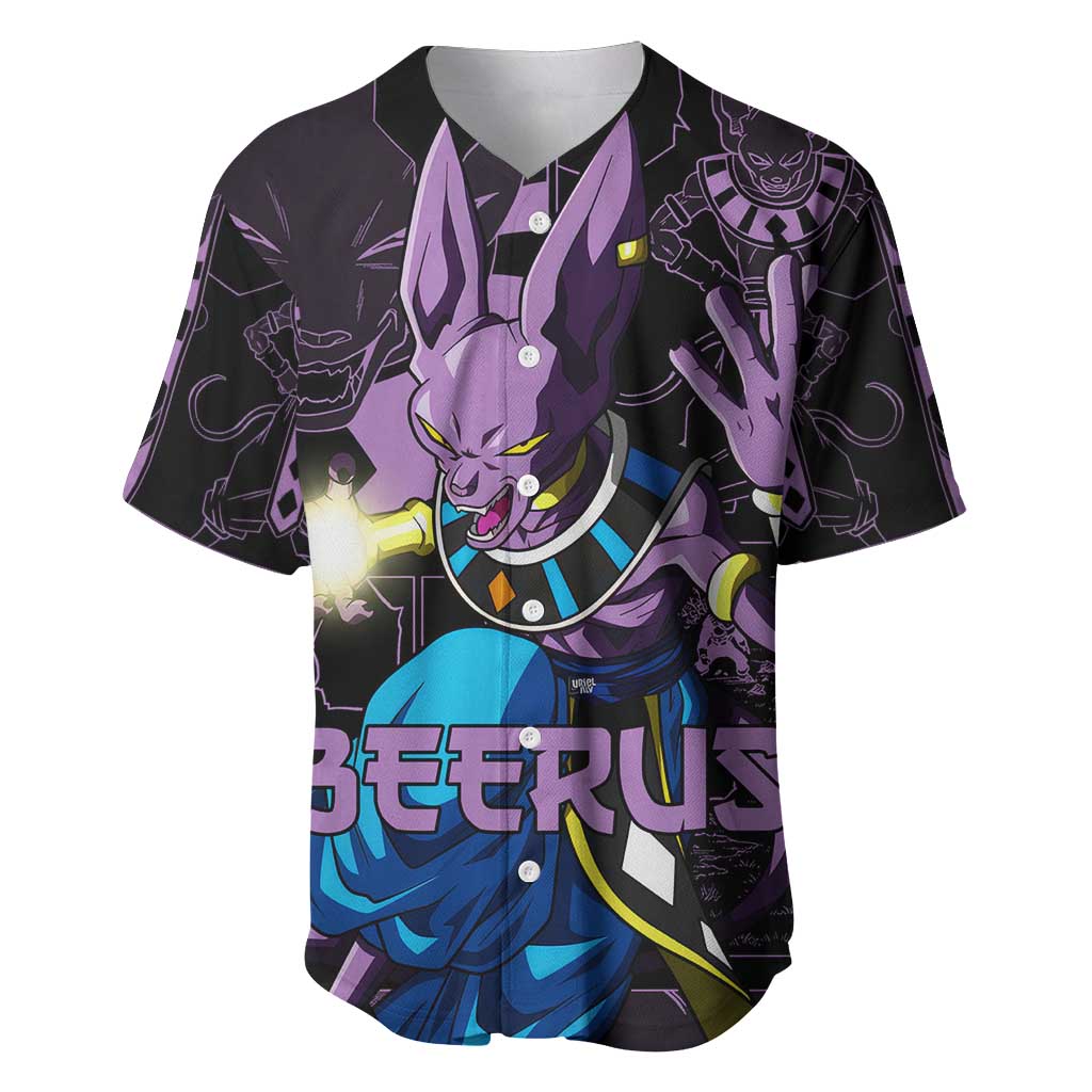 Beerus Dragon Ball Baseball Jersey Beerus Dragon Ball Baseball Jersey