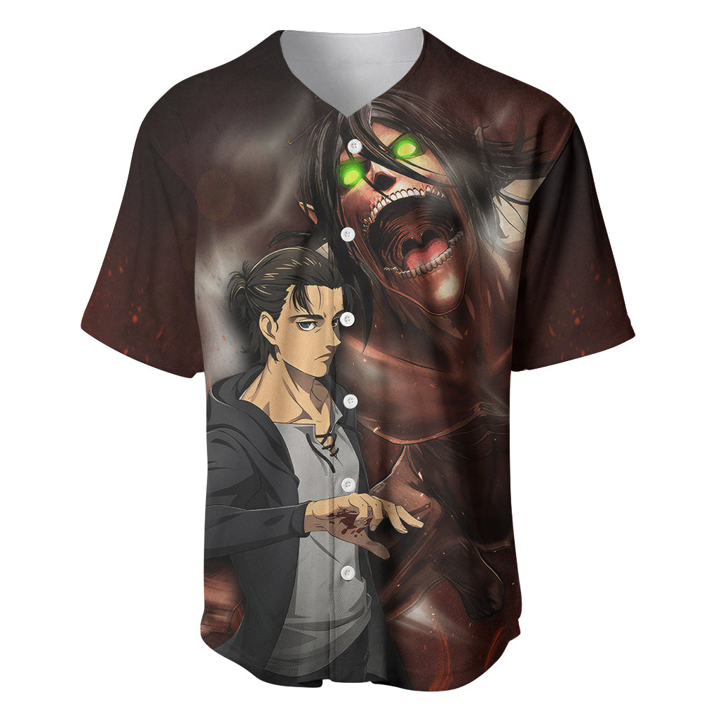 Eren Yeager Aot Final Season Baseball Jersey Eren Yeager Aot Final Season Baseball Jersey