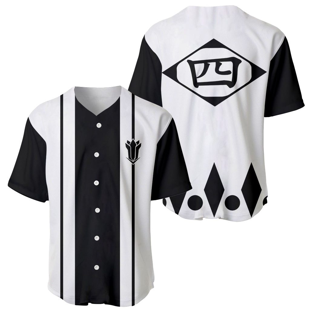 Fourth Division Gotei 13 Bleach Baseball Jersey Fourth Division Gotei 13 Bleach Baseball Jersey