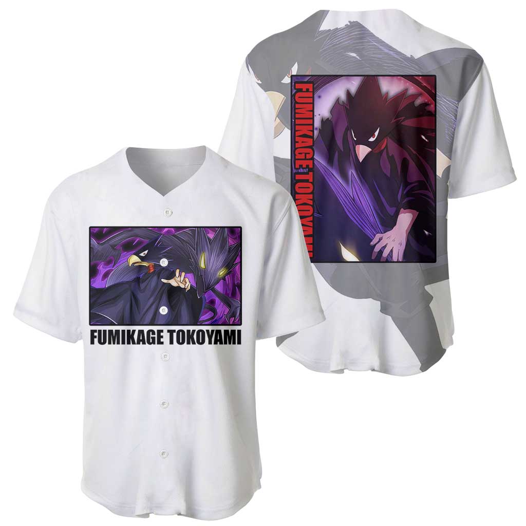 Fumikage Tokoyami My Hero Academia Baseball Jersey Fumikage Tokoyami My Hero Academia Baseball Jersey