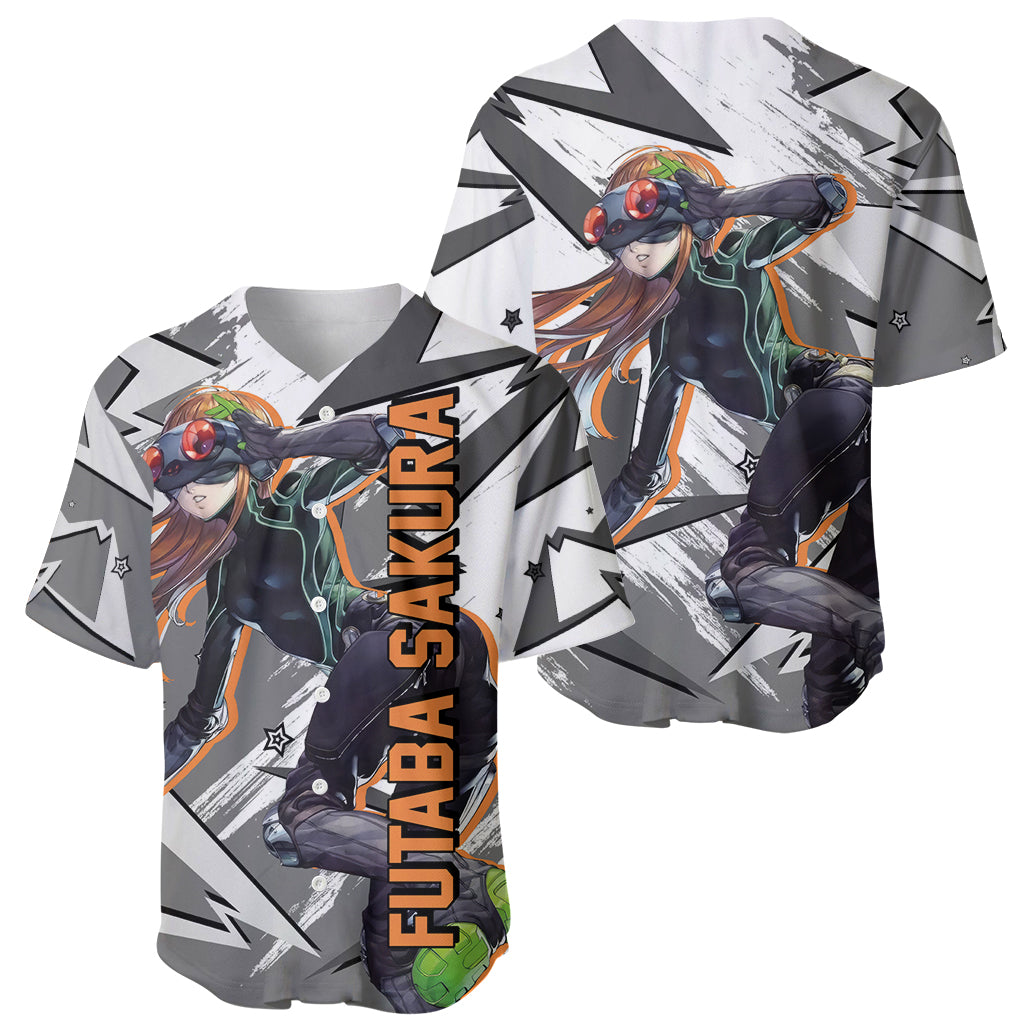 Futaba Sakura Persona Baseball Jersey Futaba Sakura Persona Baseball Jersey
