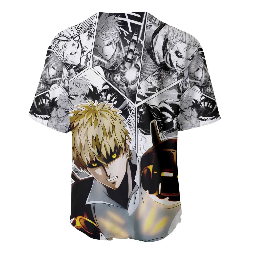 Genos One Punch Man Baseball Jersey Genos One Punch Man Baseball Jersey