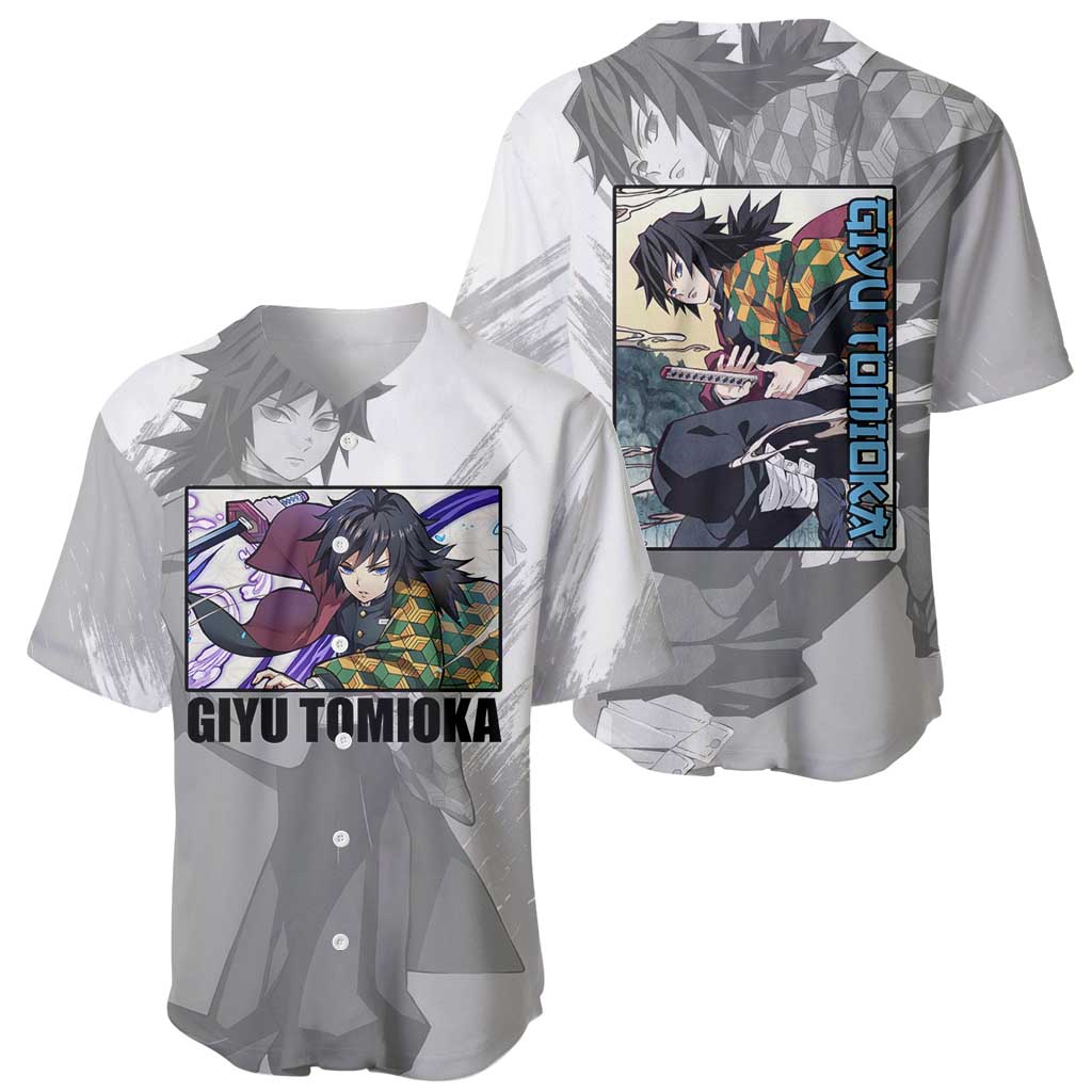 Giyu Tomioka Demon Slayer Baseball Jersey Giyu Tomioka Demon Slayer Baseball Jersey