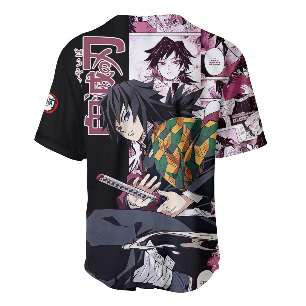 Giyu Tomioka Demon Slayer Baseball Jersey_1 Giyu Tomioka Demon Slayer Baseball Jersey_1