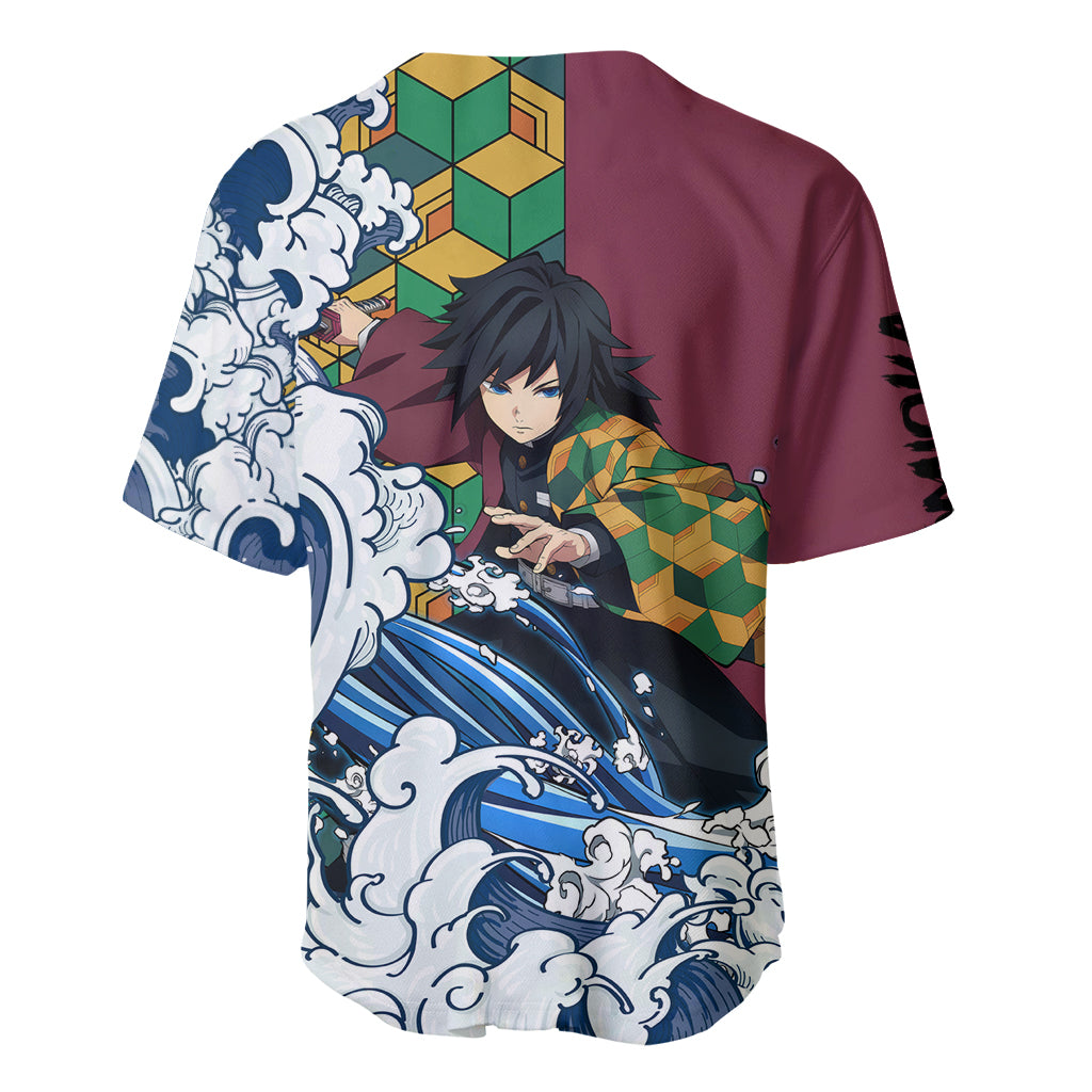 Giyu Tomioka Demons Slayer Baseball Jersey Giyu Tomioka Demons Slayer Baseball Jersey