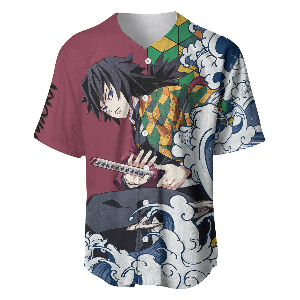 Giyu Tomioka Demons Slayer Baseball Jersey Giyu Tomioka Demons Slayer Baseball Jersey