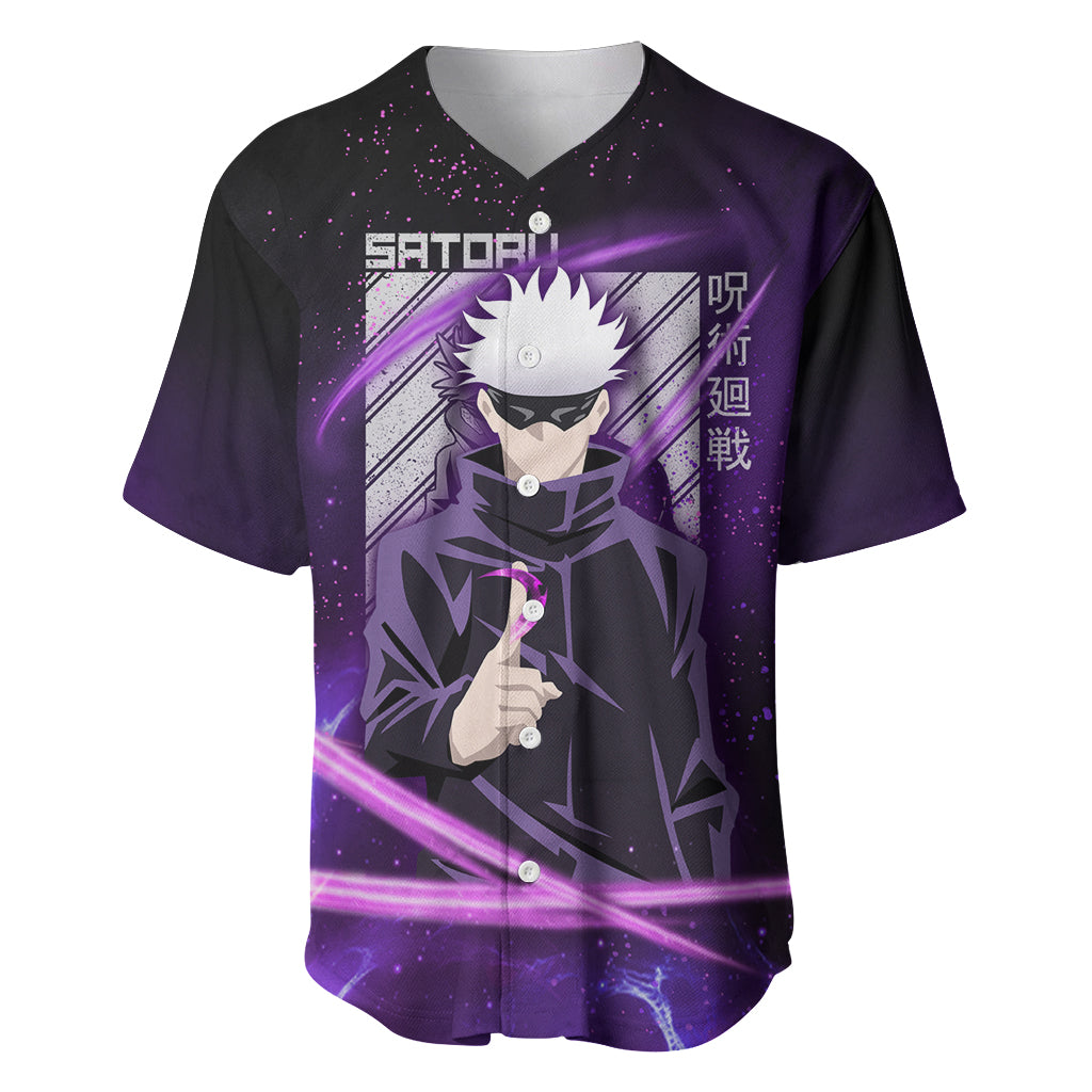 Gojo Satoru Jujutsu Kaisen Aura Baseball Jersey Gojo Satoru Jujutsu Kaisen Aura Baseball Jersey