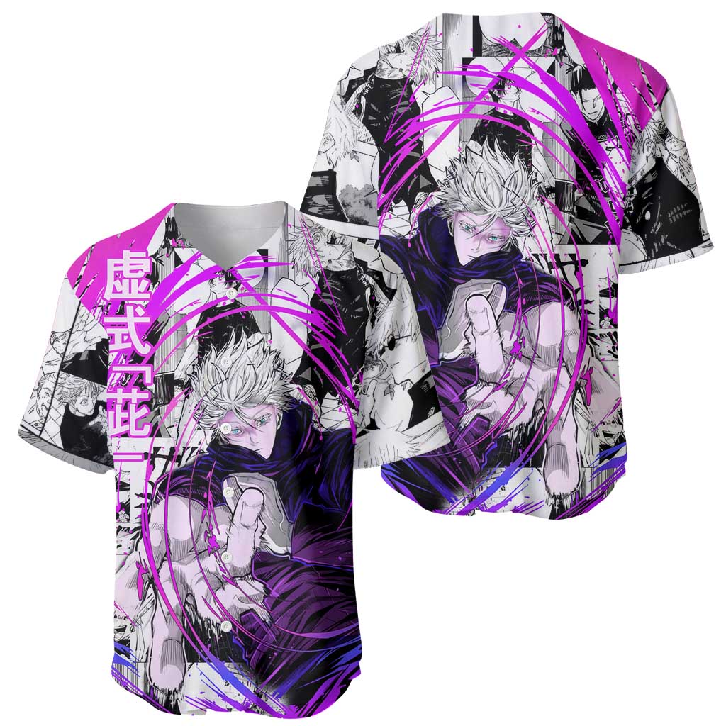 Gojo Satoru Jujutsu Kaisen Baseball Jersey Gojo Satoru Jujutsu Kaisen Baseball Jersey