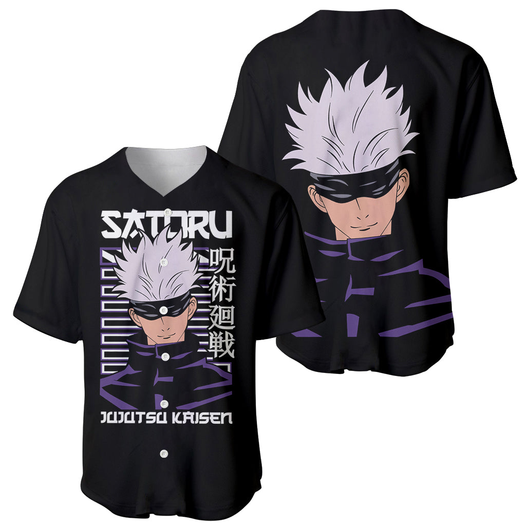 Gojo Satoru Jujutsu Kaisen Baseball Jersey_1 Gojo Satoru Jujutsu Kaisen Baseball Jersey_1