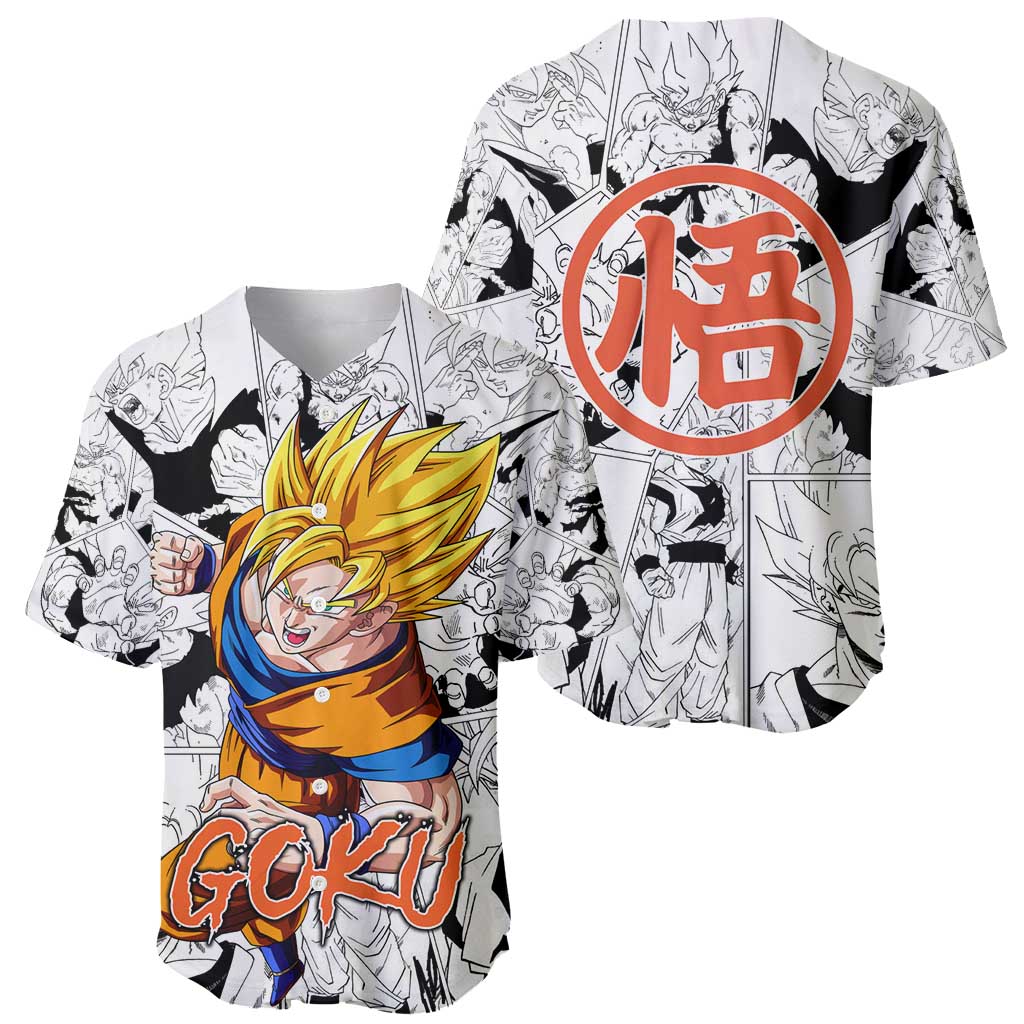 Goku Super Saiyan 2 Dragon Baseball Jersey Goku Super Saiyan 2 Dragon Baseball Jersey