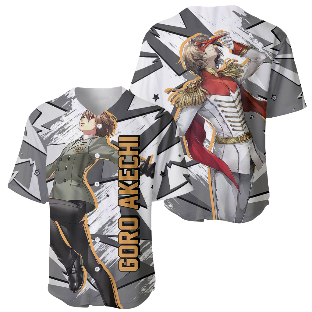 Goro Akechi Persona Baseball Jersey Goro Akechi Persona Baseball Jersey