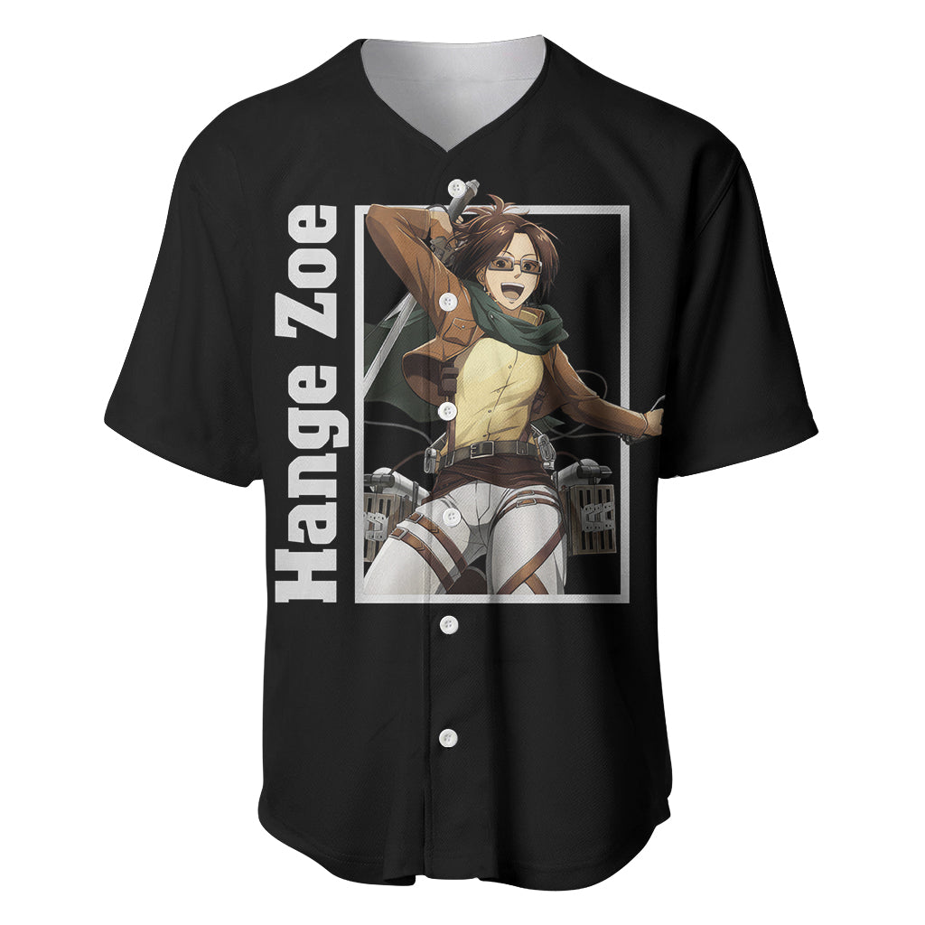 Hange Zoe Attack On Tittan Baseball Jersey Hange Zoe Attack On Tittan Baseball Jersey