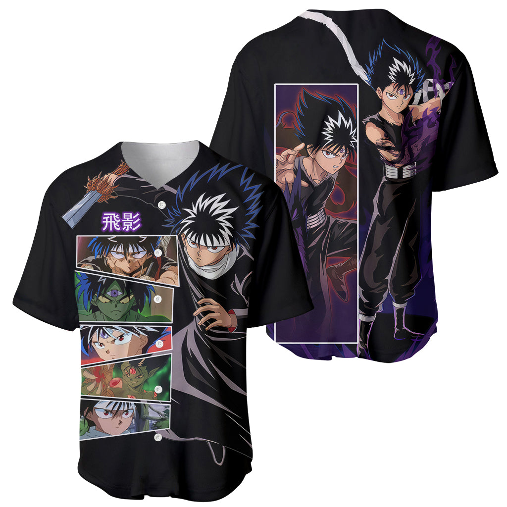 Hiei Yuyu Hakusho Baseball Jersey_1 Hiei Yuyu Hakusho Baseball Jersey_1