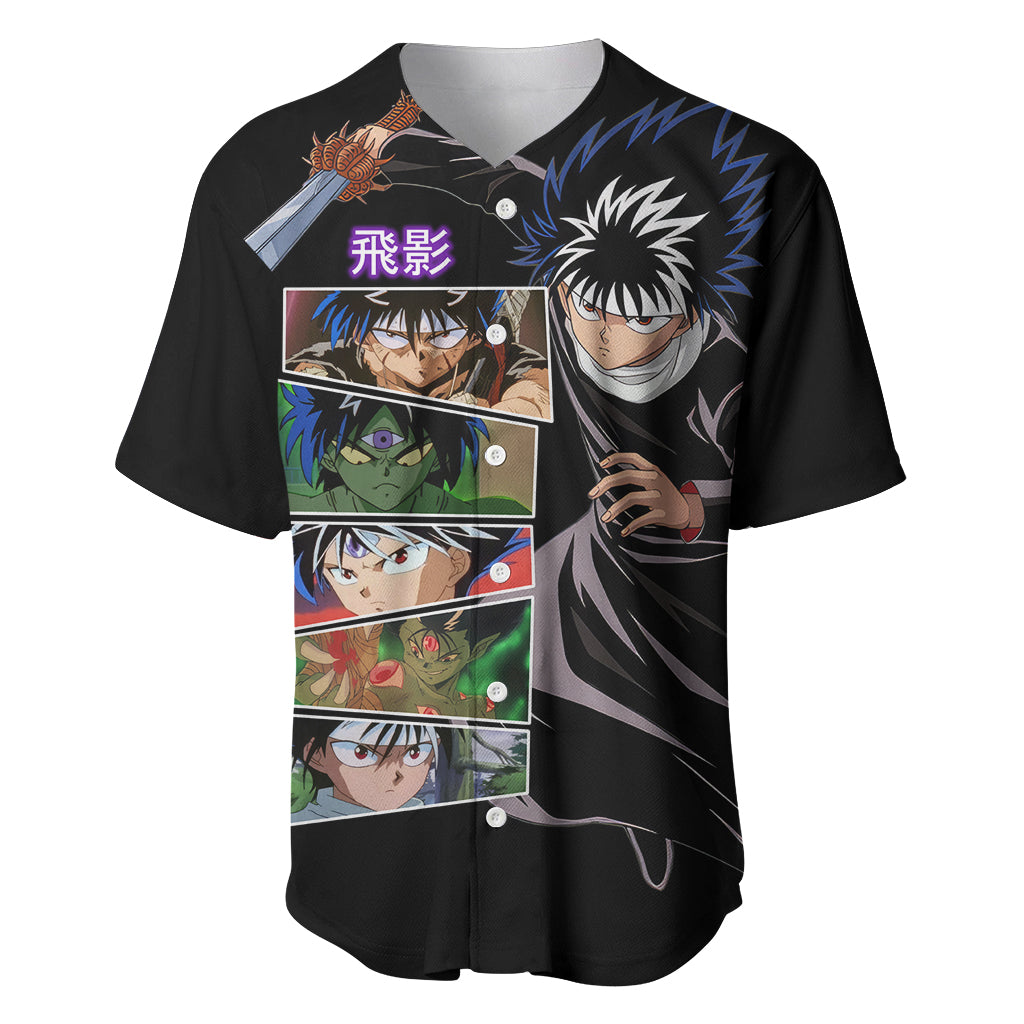 Hiei Yuyu Hakusho Baseball Jersey_1 Hiei Yuyu Hakusho Baseball Jersey_1