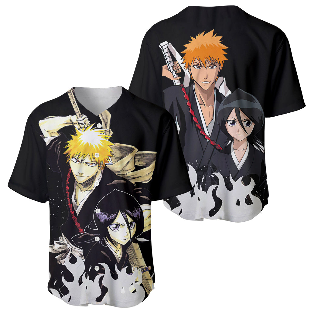 Ichigo Rukia Bleach Baseball Jersey Ichigo Rukia Bleach Baseball Jersey