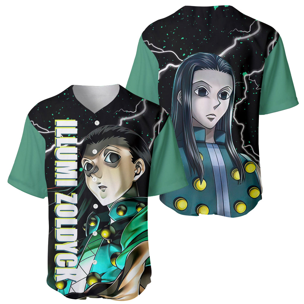 Illumi Zoldyck Hunter X Baseball Jersey Illumi Zoldyck Hunter X Baseball Jersey