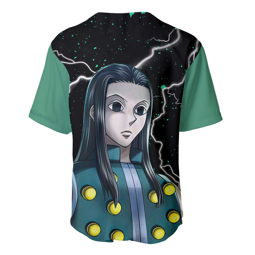 Illumi Zoldyck Hunter X Baseball Jersey Illumi Zoldyck Hunter X Baseball Jersey