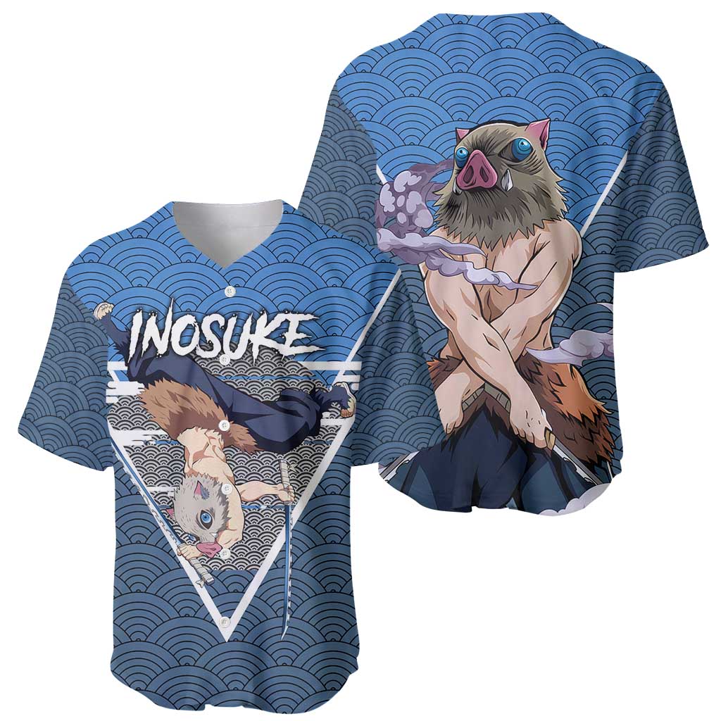 Inosuke Demon Slayer Baseball Jersey Inosuke Demon Slayer Baseball Jersey