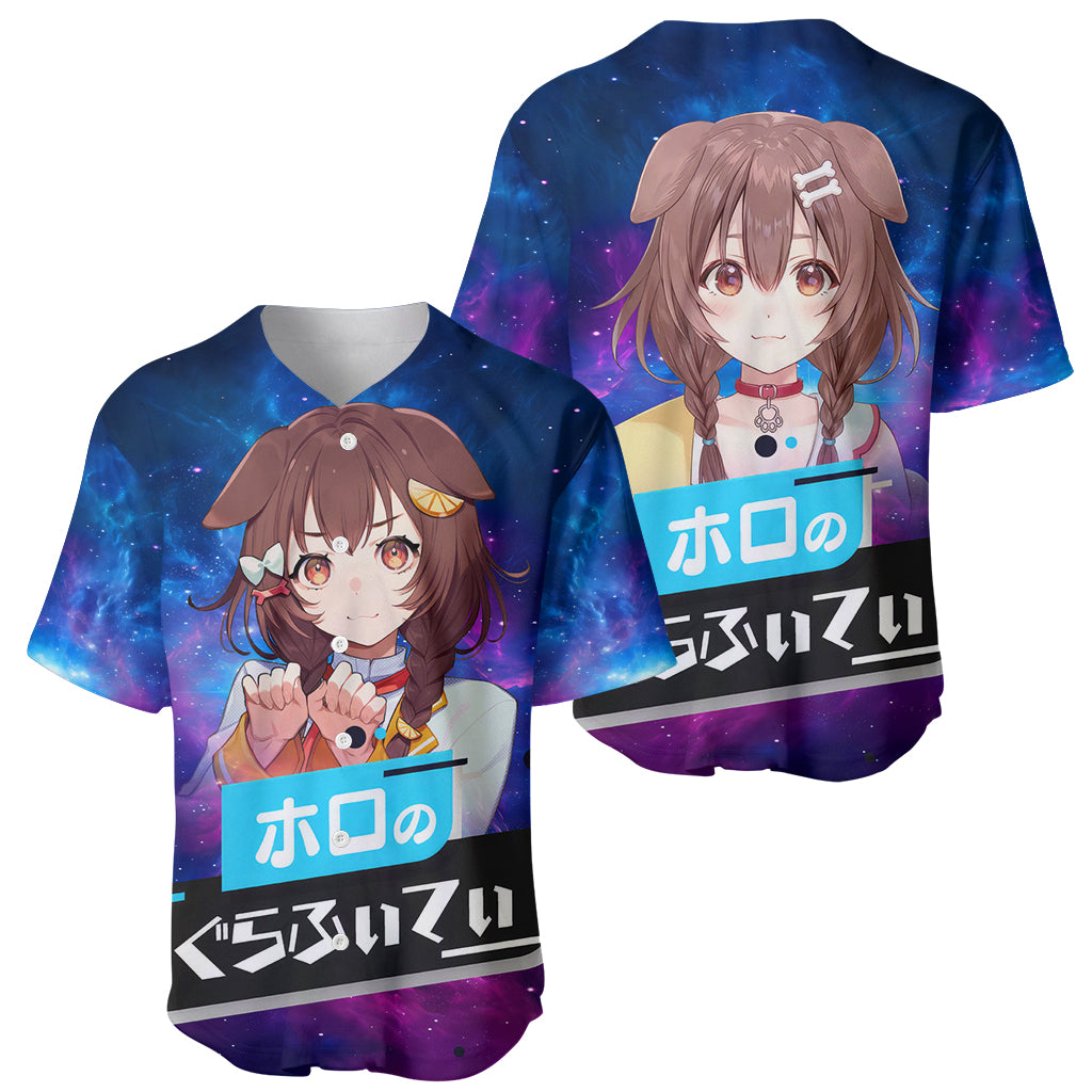 Inugami Korone Holo Live Galaxy Baseball Jersey Inugami Korone Holo Live Galaxy Baseball Jersey