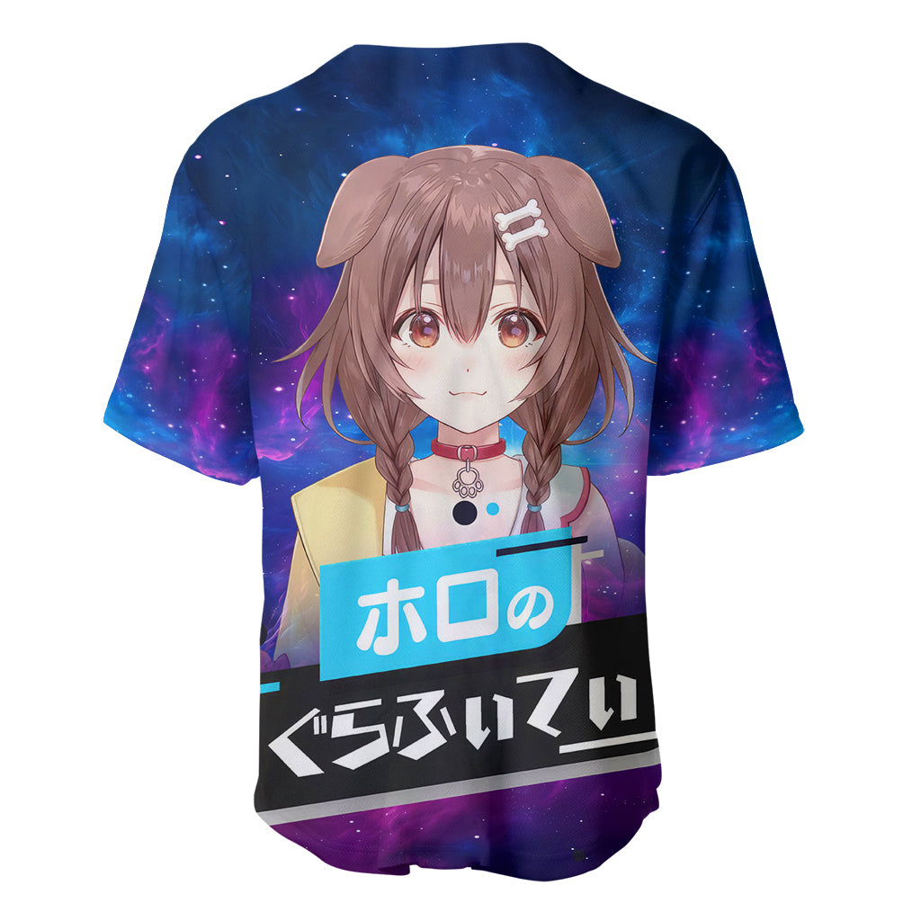 Inugami Korone Holo Live Galaxy Baseball Jersey Inugami Korone Holo Live Galaxy Baseball Jersey