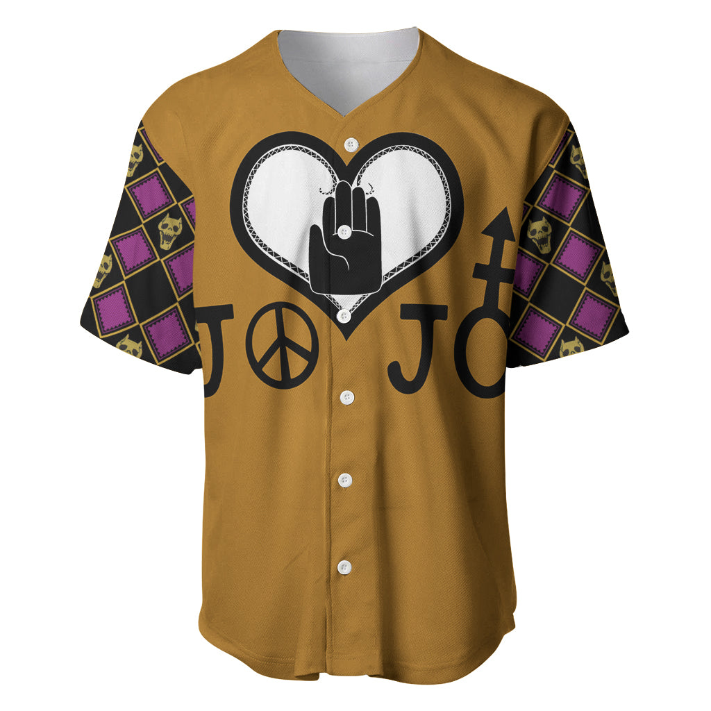 Jjba Symbols Jjbas Baseball Jersey Jjba Symbols Jjbas Baseball Jersey