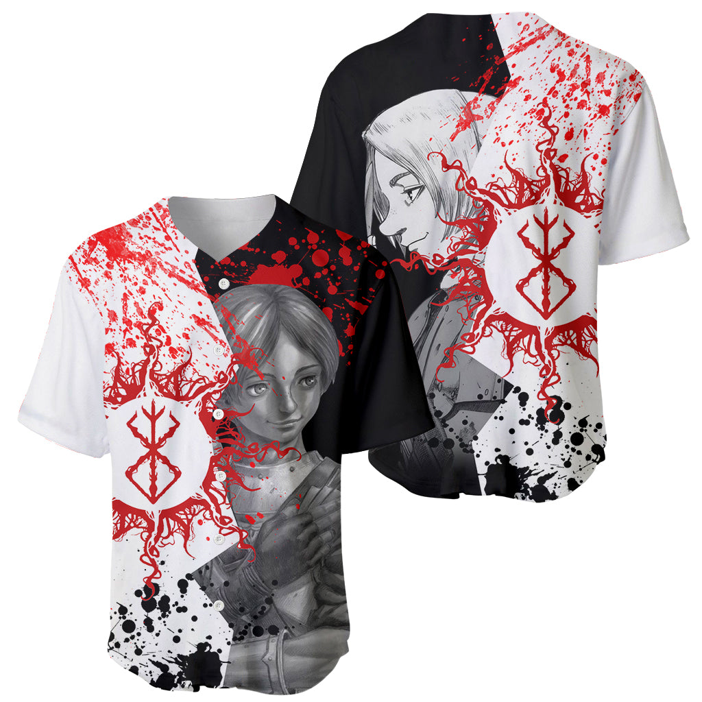 Judeau Berserk Run Symbol Baseball Jersey Judeau Berserk Run Symbol Baseball Jersey