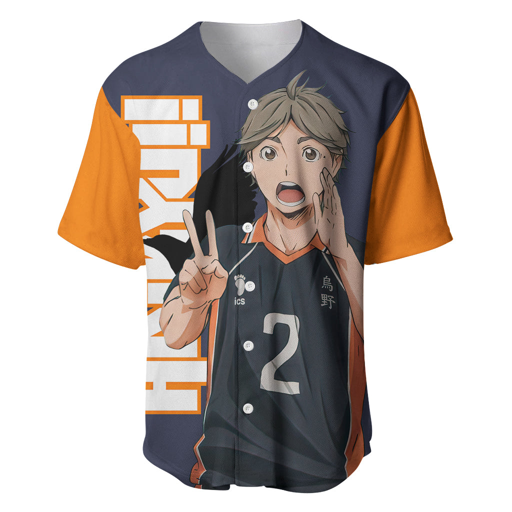 Karasuno Koshi Sugawara Haikyu Baseball Jersey Karasuno Koshi Sugawara Haikyu Baseball Jersey