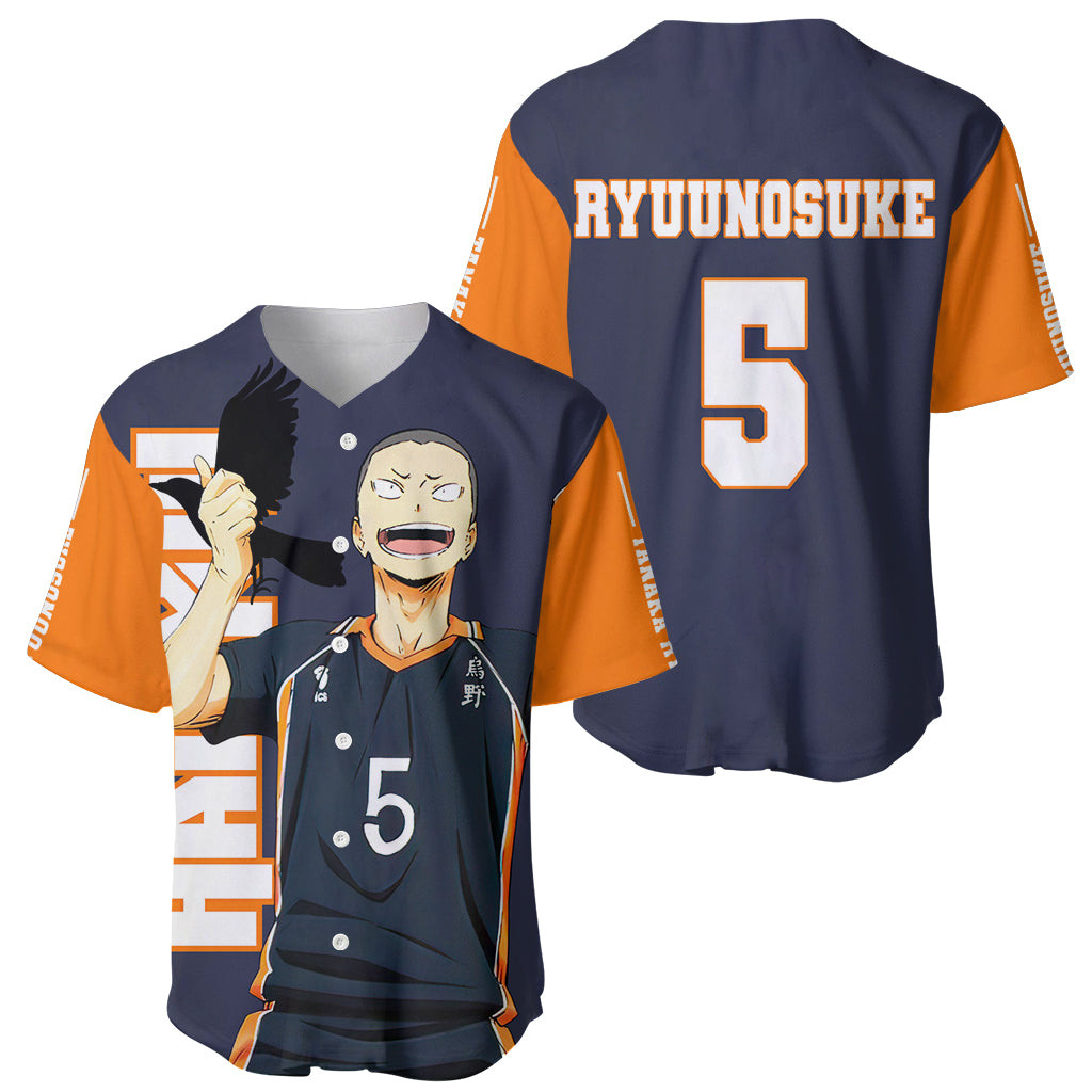 Karasuno Tanaka Haikyu Baseball Jersey Karasuno Tanaka Haikyu Baseball Jersey