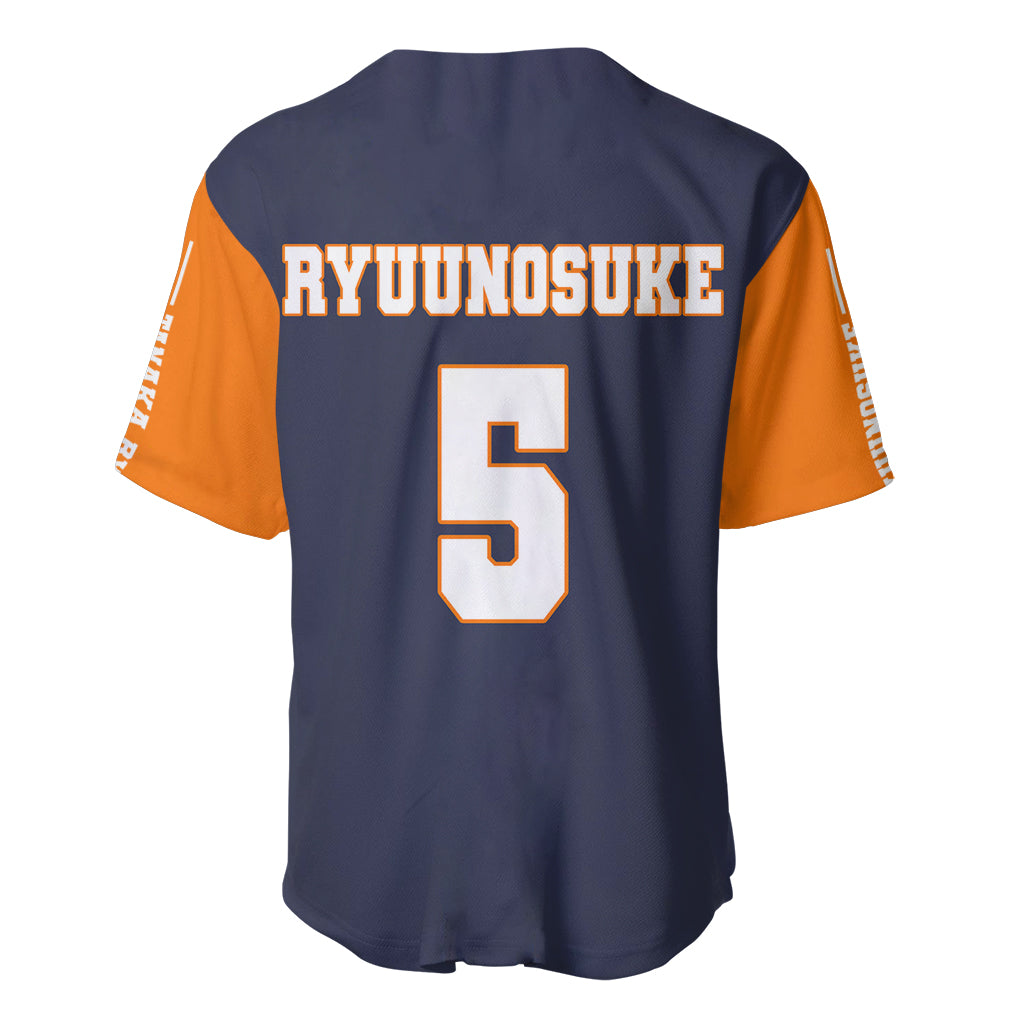 Karasuno Tanaka Haikyu Baseball Jersey Karasuno Tanaka Haikyu Baseball Jersey