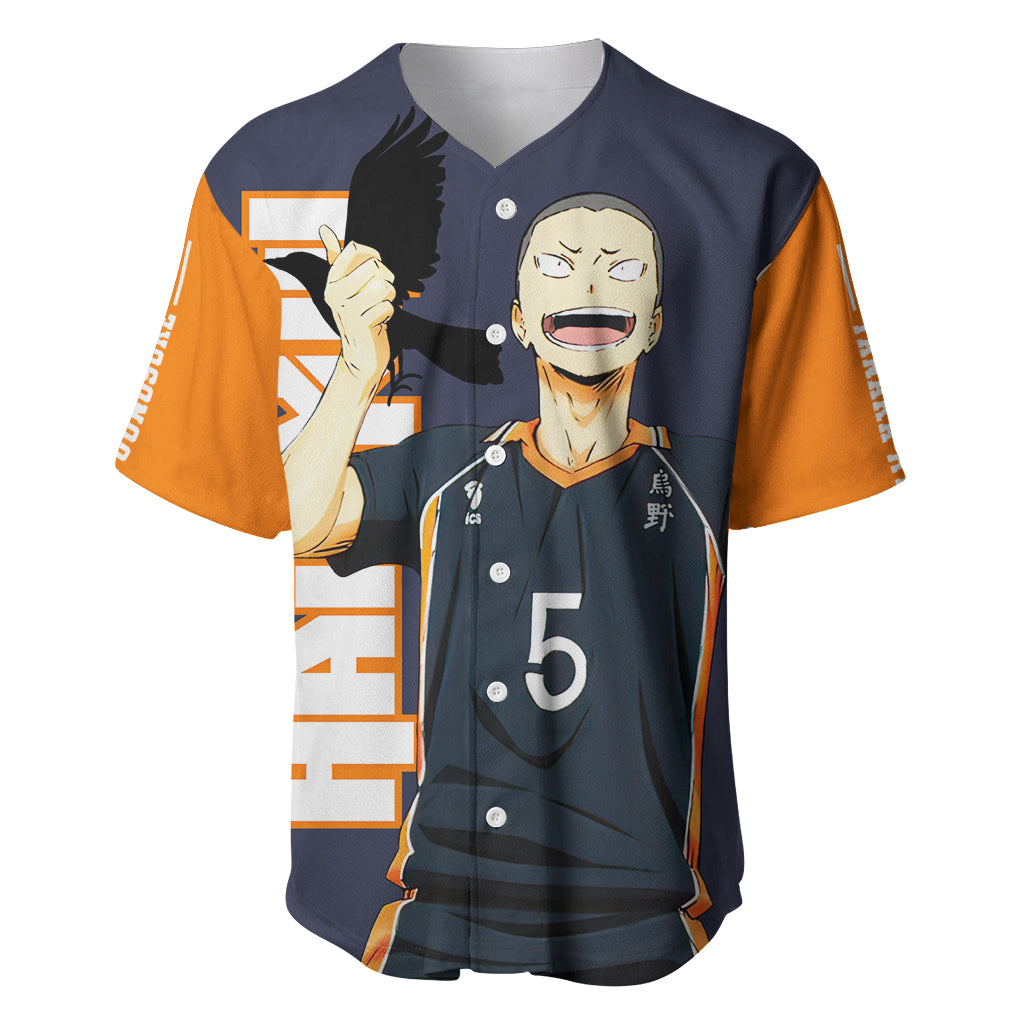 Karasuno Tanaka Haikyu Baseball Jersey Karasuno Tanaka Haikyu Baseball Jersey
