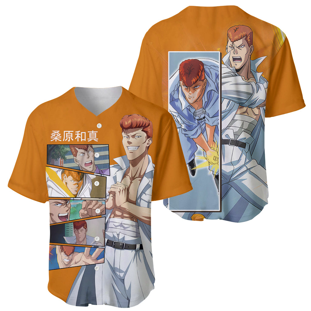Kazuma Kuwabara Yuyu Hakusho Baseball Jersey_1 Kazuma Kuwabara Yuyu Hakusho Baseball Jersey_1