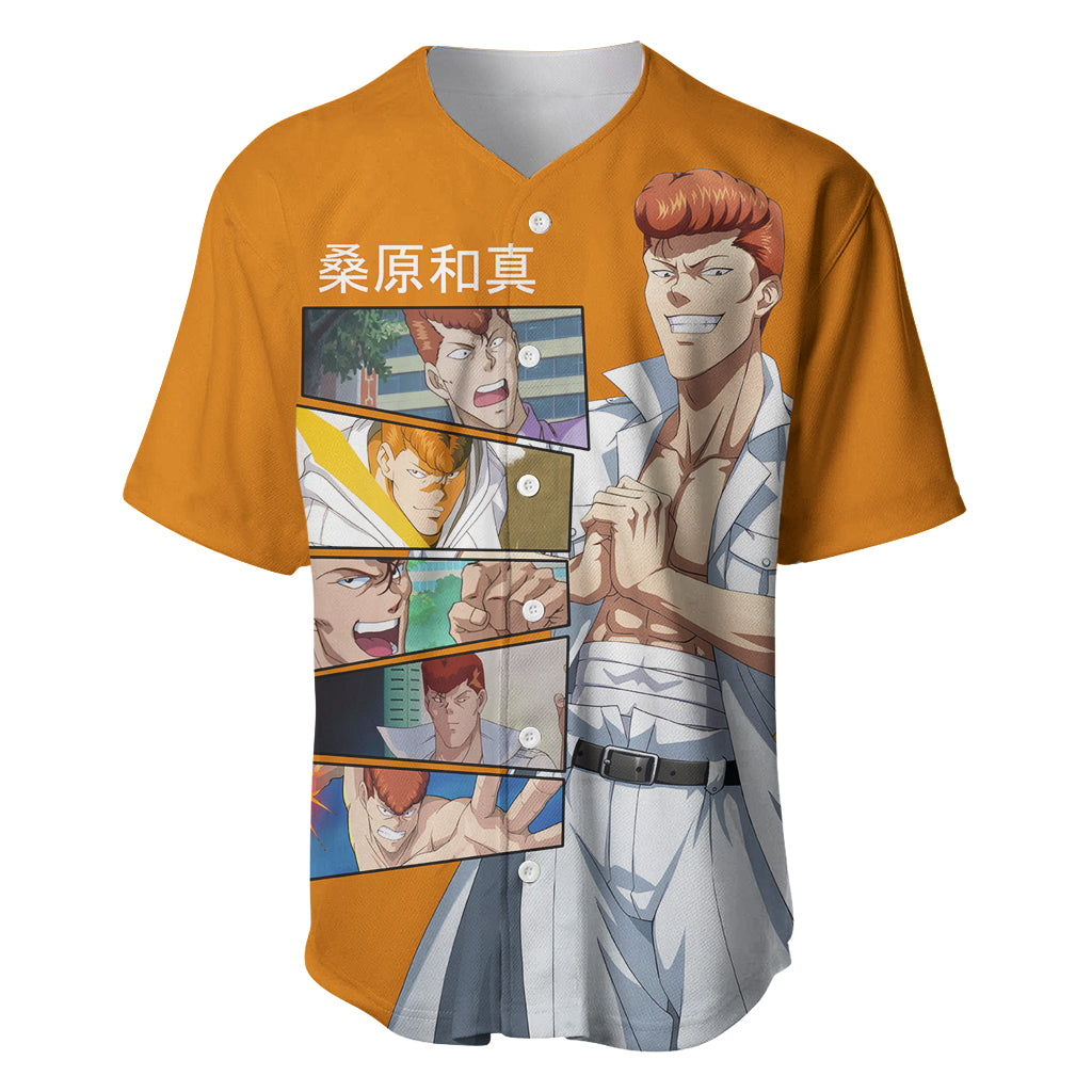 Kazuma Kuwabara Yuyu Hakusho Baseball Jersey_1 Kazuma Kuwabara Yuyu Hakusho Baseball Jersey_1