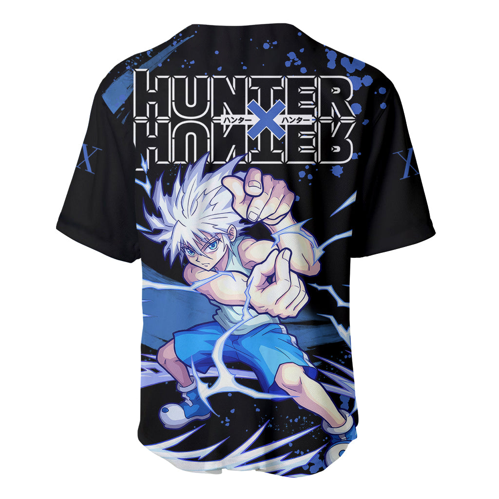 Killua Zoldyck Hunter X Baseball Jersey Killua Zoldyck Hunter X Baseball Jersey