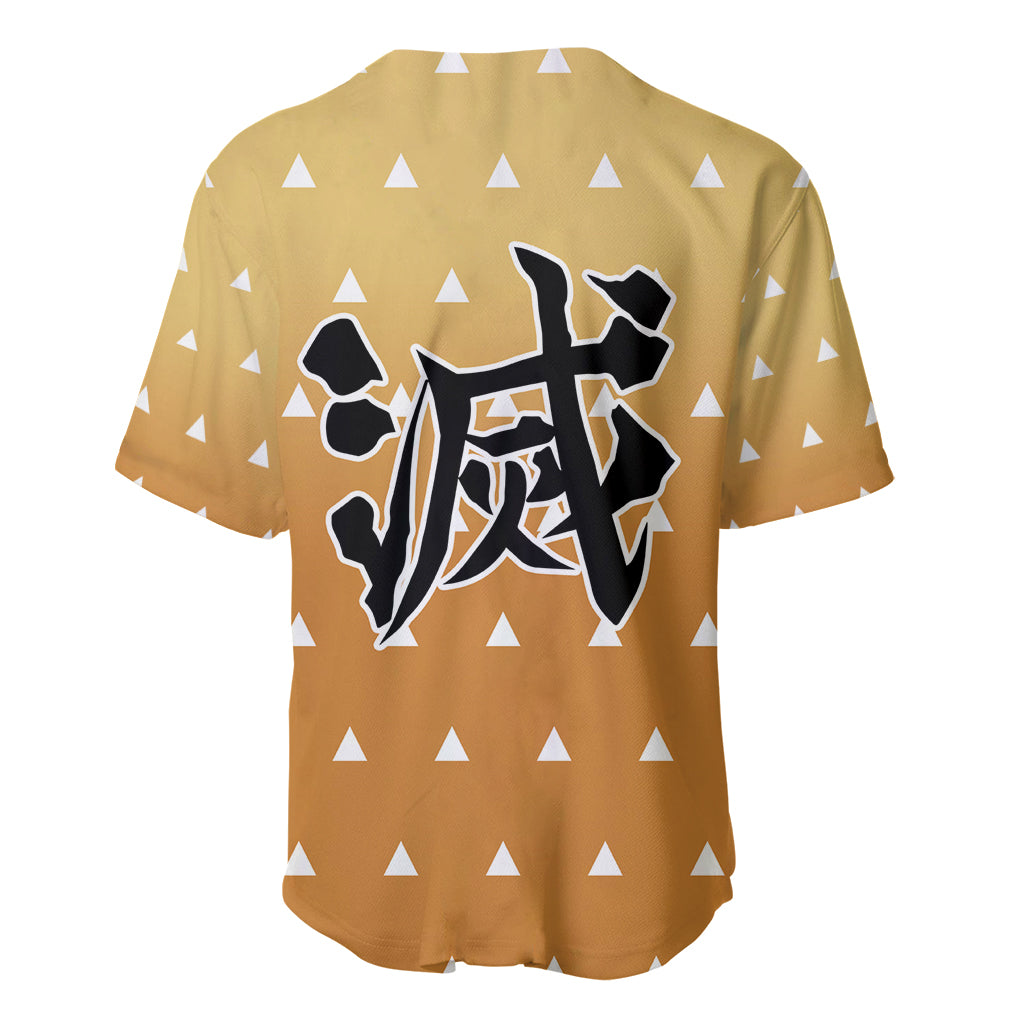 Kimetsu Zenitsu Demon Slayer Funny Baseball Jersey Kimetsu Zenitsu Demon Slayer Funny Baseball Jersey