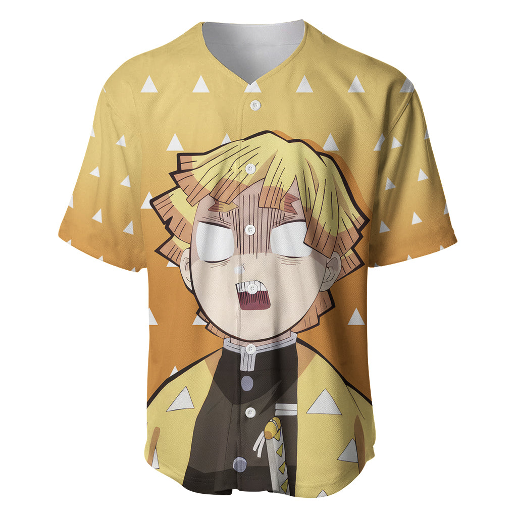 Kimetsu Zenitsu Demon Slayer Funny Baseball Jersey Kimetsu Zenitsu Demon Slayer Funny Baseball Jersey