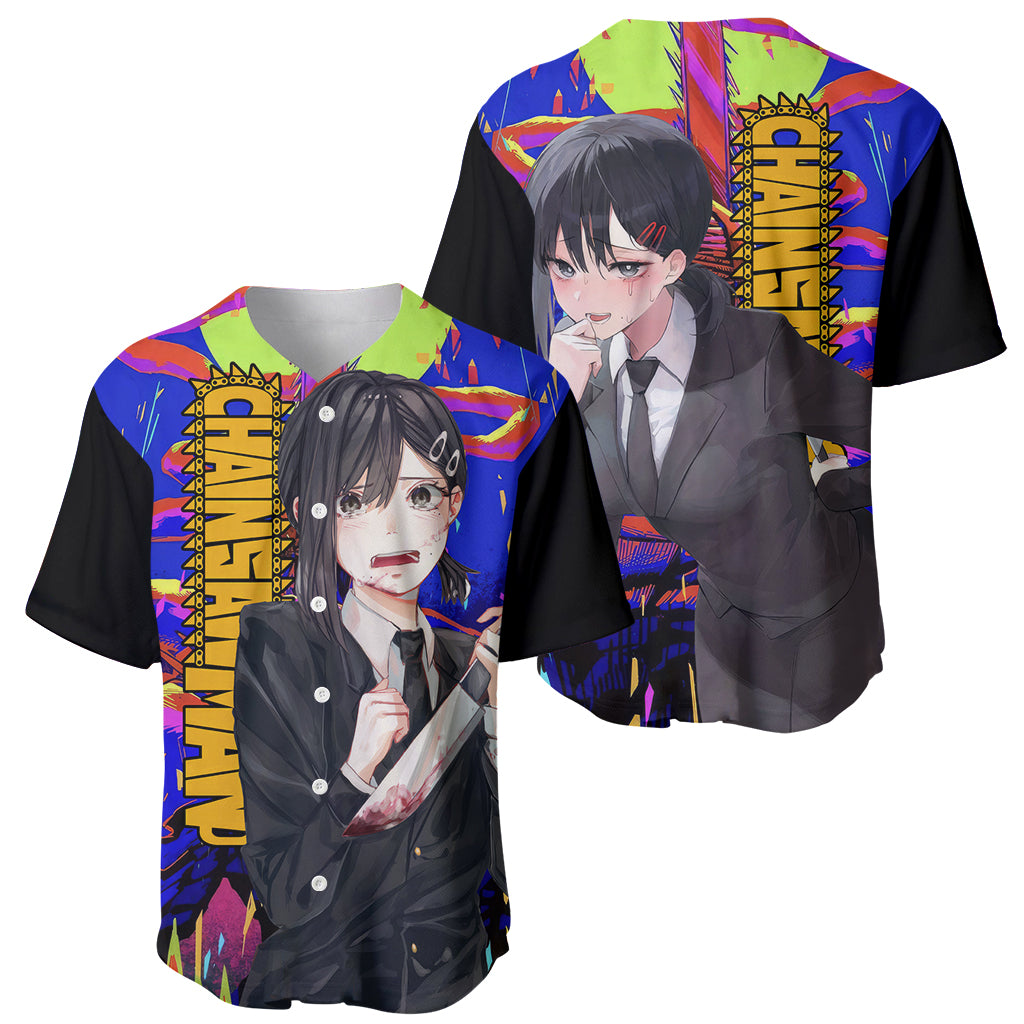 Kobeni Higashiyama Chainsaw Man Baseball Jersey Kobeni Higashiyama Chainsaw Man Baseball Jersey