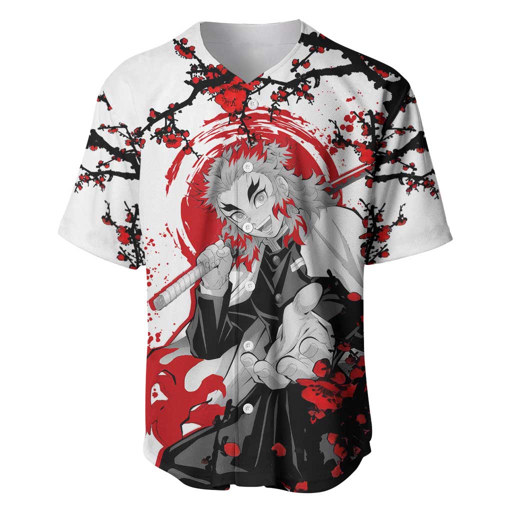 Kyojuro Rengoku Demon Slayer Baseball Jersey Kyojuro Rengoku Demon Slayer Baseball Jersey