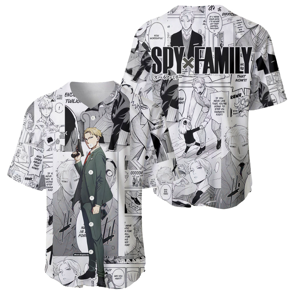 Loid Forger Spy X Family Baseball Jersey Loid Forger Spy X Family Baseball Jersey
