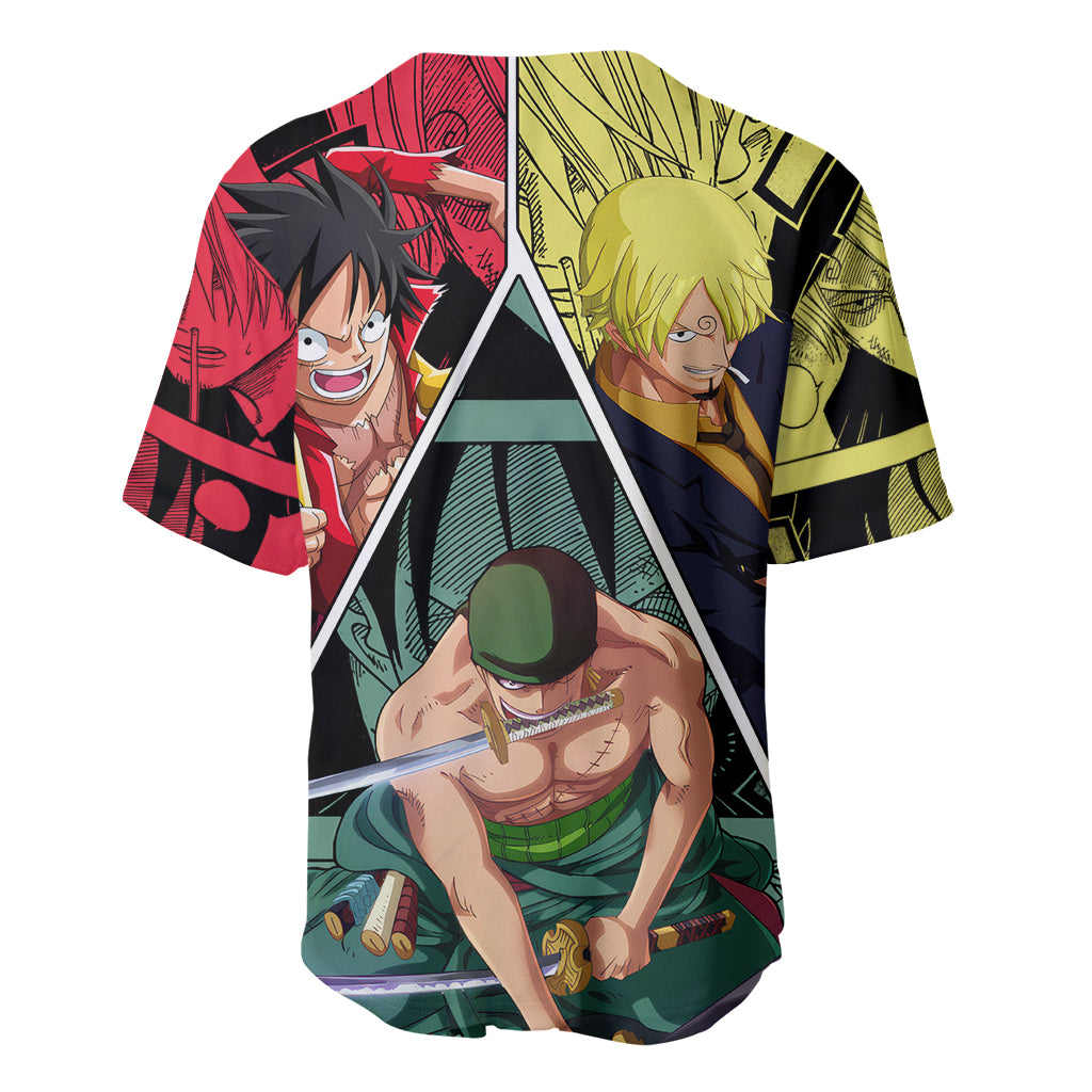 Luffy X Sanji Zoro Baseball Jersey Luffy X Sanji Zoro Baseball Jersey