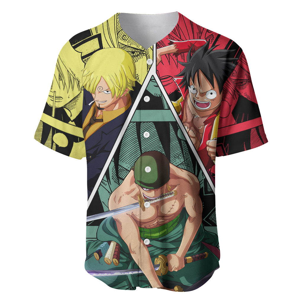 Luffy X Sanji Zoro Baseball Jersey Luffy X Sanji Zoro Baseball Jersey