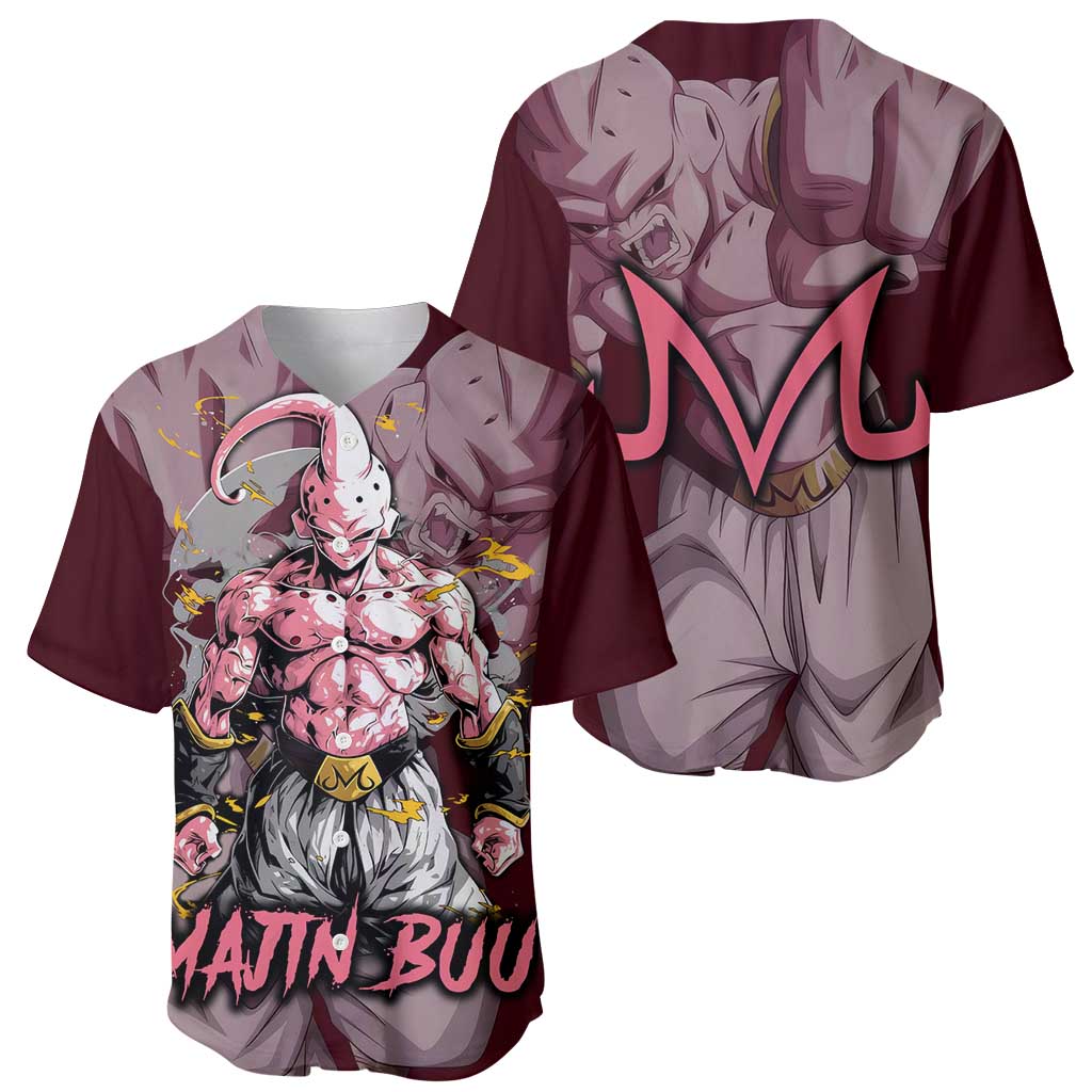 Majin Buu Dragonball Baseball Jersey Majin Buu Dragonball Baseball Jersey
