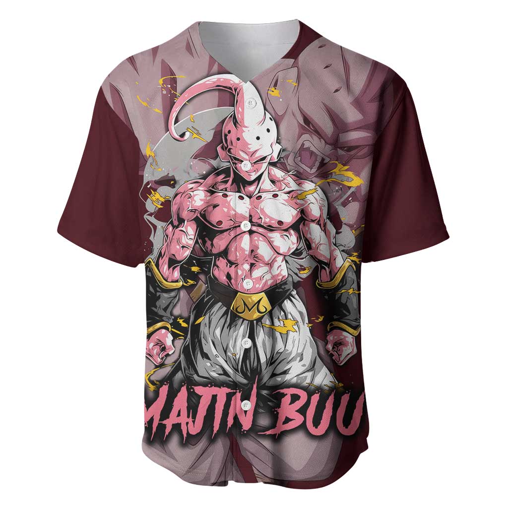 Majin Buu Dragonball Baseball Jersey Majin Buu Dragonball Baseball Jersey