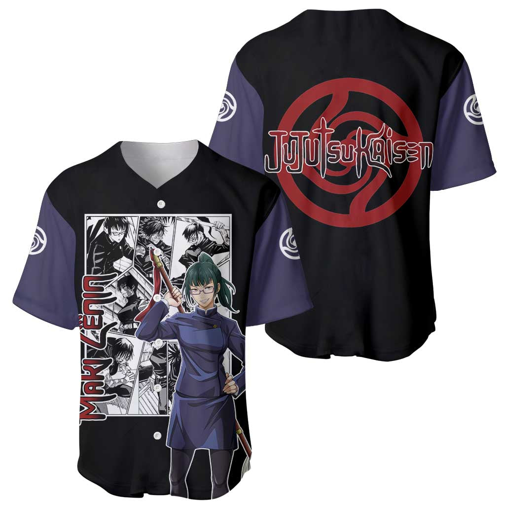 Maki Zenin Jujusu Kaisen Baseball Jersey Maki Zenin Jujusu Kaisen Baseball Jersey