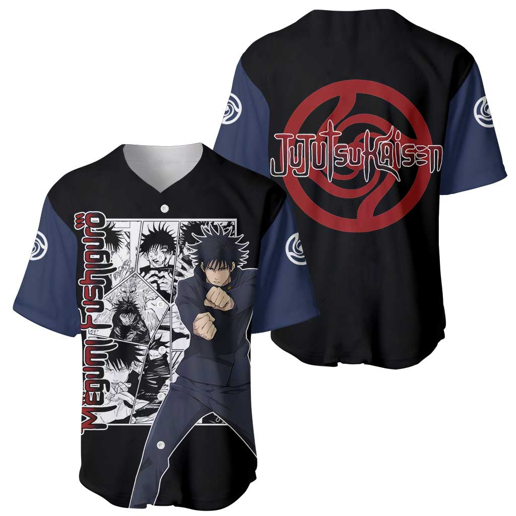 Megumi Fushiguro Jujustu Kaisen Baseball Jersey Megumi Fushiguro Jujustu Kaisen Baseball Jersey