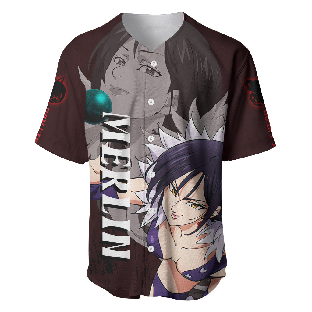 Merlin Boar Sin Of Gluttony Baseball Jersey Merlin Boar Sin Of Gluttony Baseball Jersey
